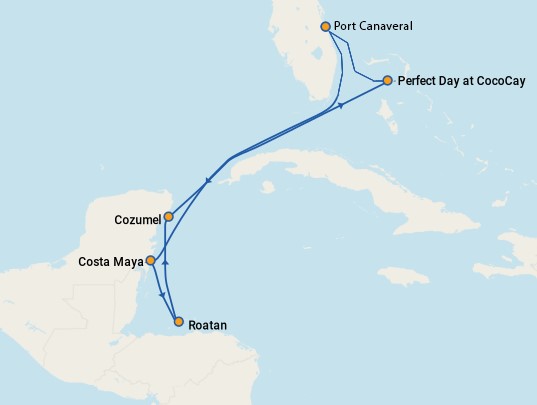 Western Caribbean Map